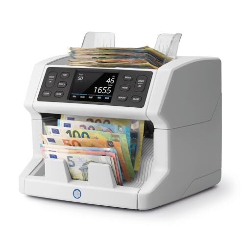 Safescan 2865-S Contabanconote che conta banconote miste Contabanconote con verifica banconote a 7 punti Contabanconote con interfaccia multilingue