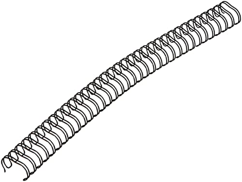 Renz Anello Wire filo pettine di rilegatura elementi in 3: 1 Divisione, 34 Passanti, Diametro 16.0 mm, 5/8 pollici nero, 50 Pezzi