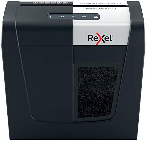 Rexel Distruggidocumenti Manuale SECURE MC3 con fogli lubrificanti (12 pz)