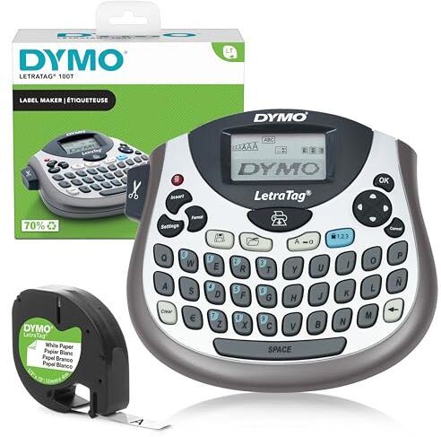 Dymo LetraTag LT-100T Etichettatrice Portatili, Tastiera QWERTY