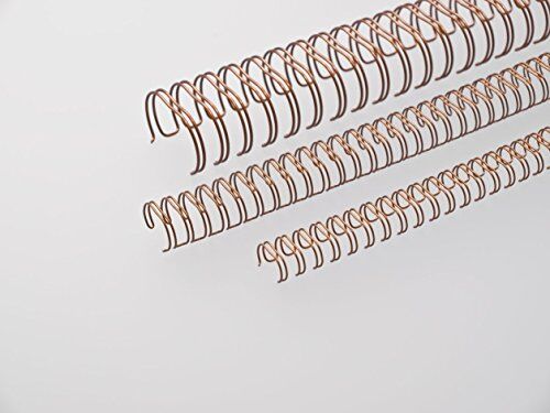 Renz Wire elementi per rilegatura 34 anelli, 3: 1, diametro 6.9 mm, 1/10,2 cm Bronce