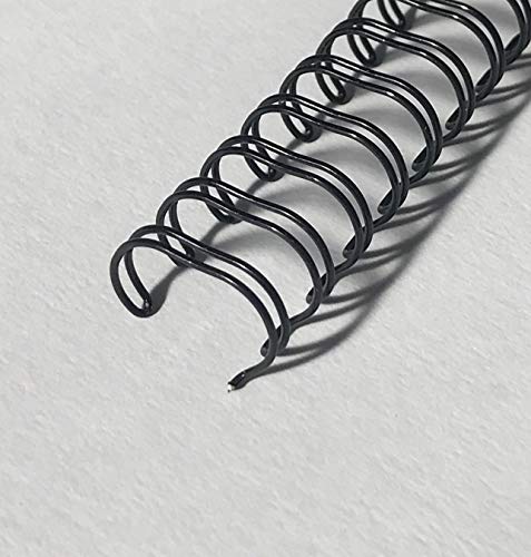Pavo Spirale per rilegatura, formato A4, 7.9 mm, divisione 3:1, 50 pezzi, 36-100 fogli, nero