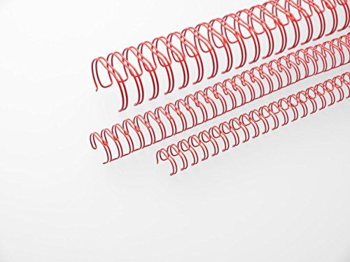 Renz One Pitch Wire binding Elements 2: 1 23 passanti, diametro: 9.5 mm, 3/20,3 cm Red