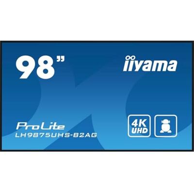 IIYAMA Prolite Lh9875uhS-B2ag, 247,7cm (98''), 4k, Usb, Rs232, Ethernet, Kit (rs232), Schwarz Tft Monitor, 16:9, Bildschirmdiagonale: 247,7 Cm (98'') IIYAMA Prolite Lh9875uhS-B2ag, 247,7cm (98''), 4k, Usb, Rs232, Ethernet, Kit (rs232), Schwarz Tft Monitor, 16:9, Bildschirmdiagonale: 247,7 Cm (98'')