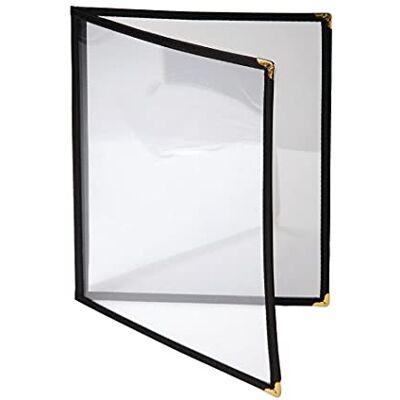 Olympia American Style menu Holder Four carta A4 nero catering ristorante Cafe bar Olympia American Style menu Holder Four carta A4 nero catering ristorante Cafe bar