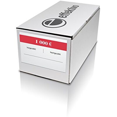 effektivo Banchetti per banconote Fascette da 10 euro (100 x 10 euro) Fasce per Banconote, Involucri per Banconote confezione da 1000 pezzi effektivo Banchetti per banconote Fascette da 10 euro (100 x 10 euro) Fasce per Banconote, Involucri per Banconote confezione da 1000 pezzi