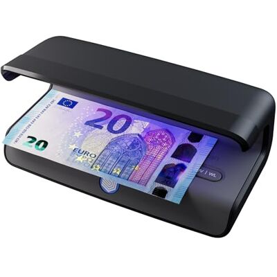 Safescan 75 LED Verifica banconote false con luce UV ultra-luminosa e bianca Controlla banconote false, carte di credito, documenti d'identità Tripla rilevazione Controllo banconote false UV Safescan 75 LED Verifica banconote false con luce UV ultra-luminosa e bianca Controlla banconote false, carte di credito, documenti d'identità Tripla rilevazione Controllo banconote false UV