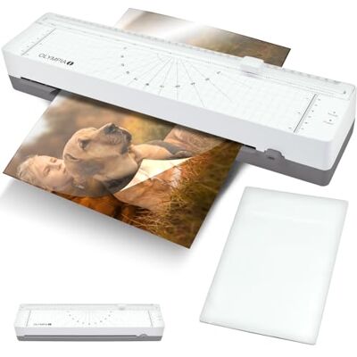 Olympia A130 Combo Plastificatrice A3 Fogliatrice compatta con taglierina integrata Per pellicole di laminazione da 80 – 125 micron Plastificatrice DIN A3 e laminatrice Laminatore Olympia A130 Combo Plastificatrice A3 Fogliatrice compatta con taglierina integrata Per pellicole di laminazione da 80 – 125 micron Plastificatrice DIN A3 e laminatrice Laminatore