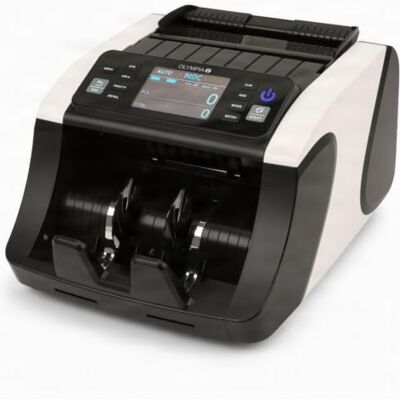 Olympia Contatore di banconote, 1000 note al minuto, test UV MG IMAGE IMAGE con display da 3,5", rilevamento automatico delle valute Olympia Contatore di banconote, 1000 note al minuto, test UV MG IMAGE IMAGE con display da 3,5", rilevamento automatico delle valute