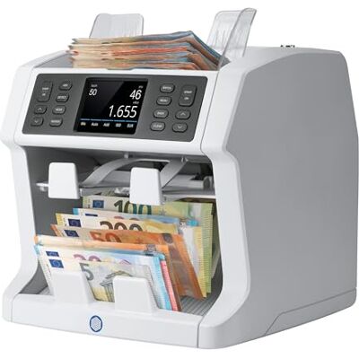 Safescan 2985-SX Contabanconote che conta il valore e ordina le banconote miste Contabanconote con rilevatore di denaro falso a 7 punti Contasoldi con opzioni di smistamento Safescan 2985-SX Contabanconote che conta il valore e ordina le banconote miste Contabanconote con rilevatore di denaro falso a 7 punti Contasoldi con opzioni di smistamento