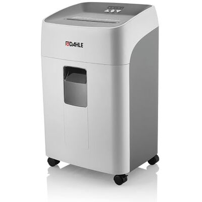 Dahle Deskside 404P Distruggidocumenti ad alte prestazioni, 40 l, livello di sicurezza P-4, resistenti rulli in acciaio composito, senza olio e manutenzione, 19-21 fogli Dahle Deskside 404P Distruggidocumenti ad alte prestazioni, 40 l, livello di sicurezza P-4, resistenti rulli in acciaio composito, senza olio e manutenzione, 19-21 fogli