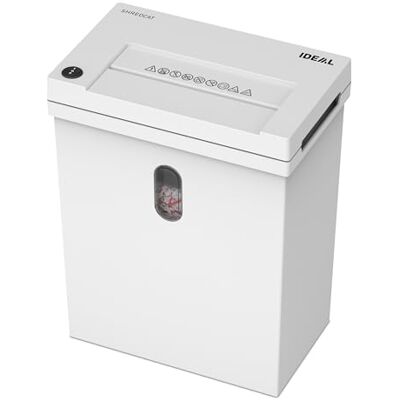 IDEAL Shredcat 8100, Distruggidocumenti, Tritadocumenti di Alta Qualità, Silenziosi e Affidabili, Conformi al GDPR (8-10 fogli) IDEAL Shredcat 8100, Distruggidocumenti, Tritadocumenti di Alta Qualità, Silenziosi e Affidabili, Conformi al GDPR (8-10 fogli)