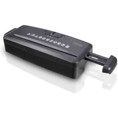 Hama Distruggi documenti elettrico Mini S6, taglio a striscia, nero Hama Distruggi documenti elettrico Mini S6, taglio a striscia, nero