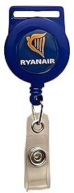 Generic Ryanair Clip per badge, portachiavi retrattile, porta badge pilota per personale della carta d'identità dell'equipaggio