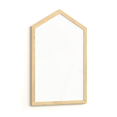 ALLboards Lavagna bianca magnetica 90×60 cm a forma di casetta Scrivibile e Cancellabile a Secco, a Parete