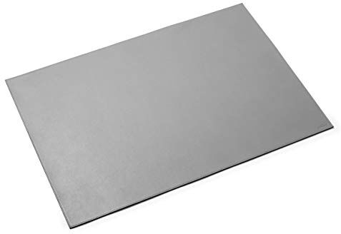 Durable Sottomano in Pelle, Cucitura Decorativa, Fatto a Mano, Rivestimento Tessuto-Non-Tessuto, 650x450 mm, Grigio