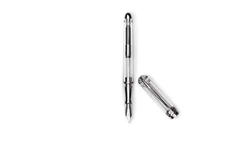 Pineider Avatar UR Demo penna stilografica Clear M Bianco