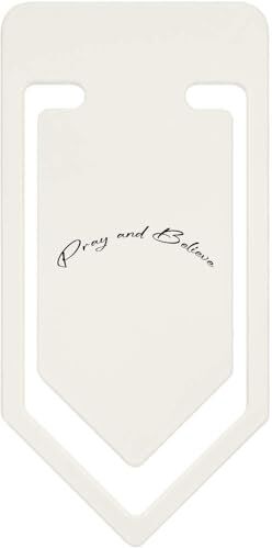 Azeeda 91mm 'Pray and Believe' Clip di carta di plastica grande (CC00083086)