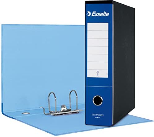 Esselte G75 ESSENTIALS Registratore f.to protocollo dorso 8 cm Blu