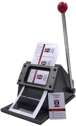 ZUMAHA Perforatrice Manuale Per Carte In Pvc Con Angoli Arrotondati, Fustellatrice Manuale Per Carte Perforate, Taglierina Per Angoli Quadrati Resistente 54x86mm Manuale