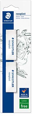 Staedtler rasoplast 526 B20 Gomma, 65 x 23 x 13 mm, Confezione da 2