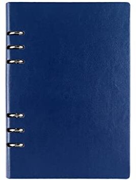 Generic 100 fogli A5/b5 Quaderno in pelle PU Raccoglitore a spirale Blocco note Diario Agenda Planner Business Office Manuali Cancelleria scolastica (Blu A5)