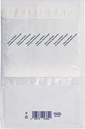 Favorit 50 Buste Postali Imbottite con Pluriball Formato Interno 27x36 cm colore bianco