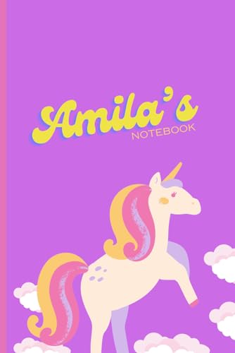 ART Unicorn Notebook. 6x9, 120 lined pages. Unicorn notebook Amila. It can be used as a notebook, composition notebook, journal. School, Work, Office, College, University