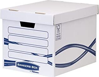 Fellowes Bankers Box  Scatola Archivio Grande Basic, FSC, Confezione da 10 Pezzi