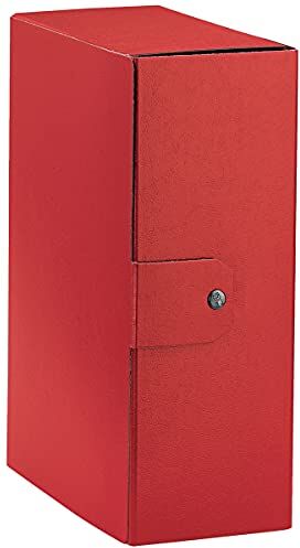 Esselte C32 EUROBOX Cartella per Progetti, 25 x 35 cm, Dorso 12 cm, Rosso, Confezione da 1, 390332160