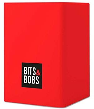 Grafoplás Portapenne   Rosso   Silicone   9,5 x 6,5 x 6,5 cm   Perfetto per scrivania   Bits&Bobs Pop Up Design   Colori vivaci