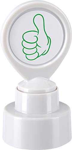 Colop Timbro motivazionale con pollice alto, 5 x 2 x 2 cm, colore: Bianco