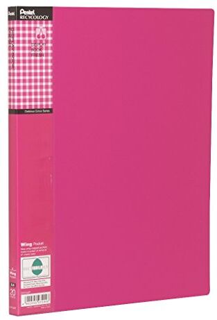 Pentel Libro per display con 20 tasche, colore: Rosa