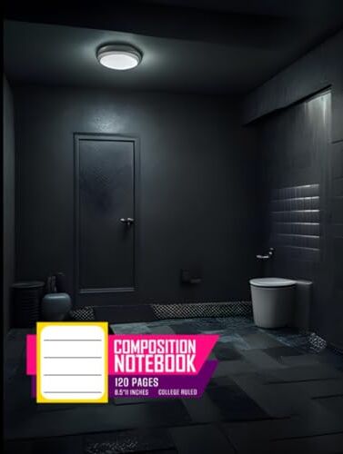 Stanley Composition Notebook College Ruled: Dark Small Wet Basement, Ideal for Writing, Size 8.5x11 Inches, 120 Pages