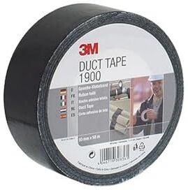 3M 36235 Duct Tape 1900 Nastro Telato per Riparazioni, Nero