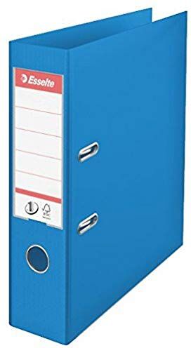 Esselte Raccoglitore a Leva Formato A4, Blu, in Plastica con Dorso da 7,2cm, 1 pezzo, Gacma Vivida,