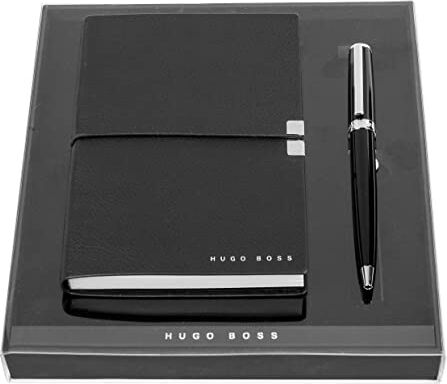 Boss Set penna a sfera Gear Icon e A6 blocco note Elegance Storyline in confezione regalo