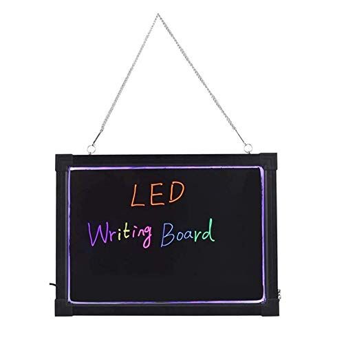 EBTOOLS Lavagna LED cancellabile con segnalibro, per ristoranti, bar o piccoli negozi, dimensioni opzionale (40 x 60 cm)