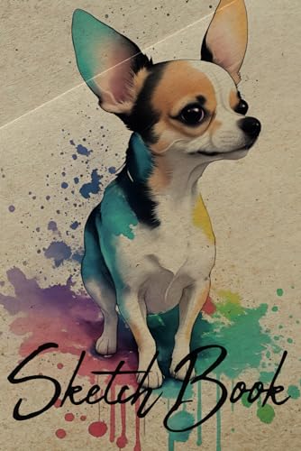 ART Sketch Book Chihuahua: Notebook for Sketching, Drawing or Writing, 120 Pages, 6x9 (Premium Cover)