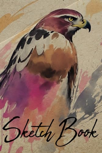 ART Sketch Book Falcon: Notebook for Sketching, Drawing or Writing, 120 Pages, 6x9 (Premium Cover)
