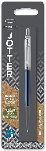 Parker Jotter Penna a Sfera con Dettagli Cromati, Confezione in Blister, Royal Blue