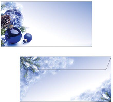 Sigel Buste da lettere Natale, Blue Harmony, DL (110x220 mm), 50 pz