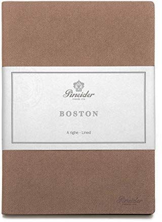 Pineider Notes Boston-14.5X21 Cm-Medium- 96 Sheets 80 Gr.-White Paper