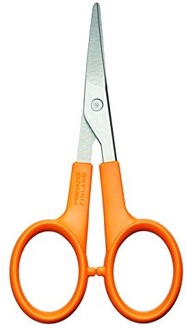 Fiskars Forbici per Manicure, Curve, Lunghezza Forbici: 10 cm, Acciaio di Qualità/Plastica, Classic,