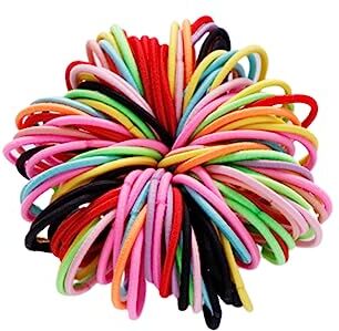 FRCOLOR 100 Pezzi Elastici Per Per Bambini Cinghie Elastiche Elastici Per Ragazze Ragazza Bambino Coda Di Cavallo