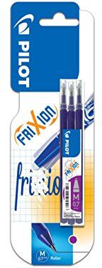 Pilot 3 cartucce di ricarica per stilo Frixion Bls-Fr7-V, colore: viola