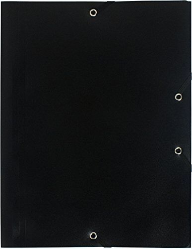 Exacompta Cartelle con Elastici, 24x32 cm, Nero