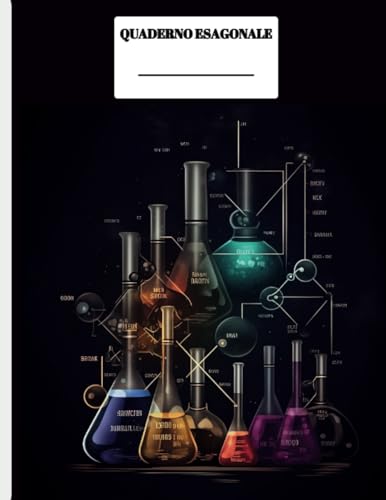 Genius Quaderno Esagonale da 112 Pagine A4:: con Forme Esagonali da 0.5 cm per Appunti di Chimica Organica   Molecole, Formule e Appunti Dettagliati   ... Scuola Superiore e Università   Carta Bianca