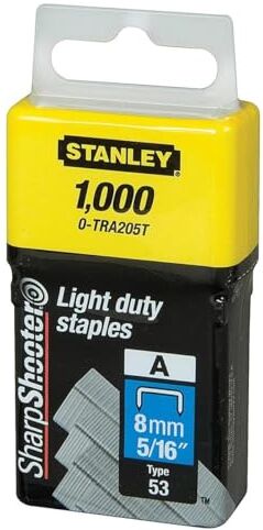 Stanley Graffette Tipo A, 8 mm, Set di 1000 Pezzi