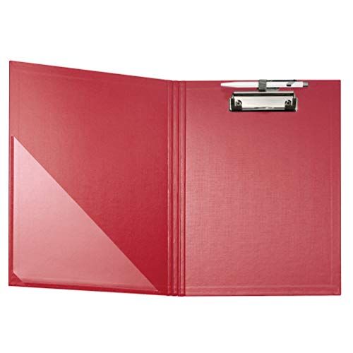 FALKEN Portablocco per DIN A4 Folienkaschiert case in Vorderd con portapenne red